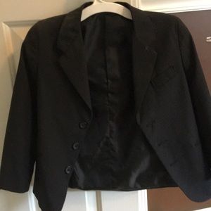 black suit jacket